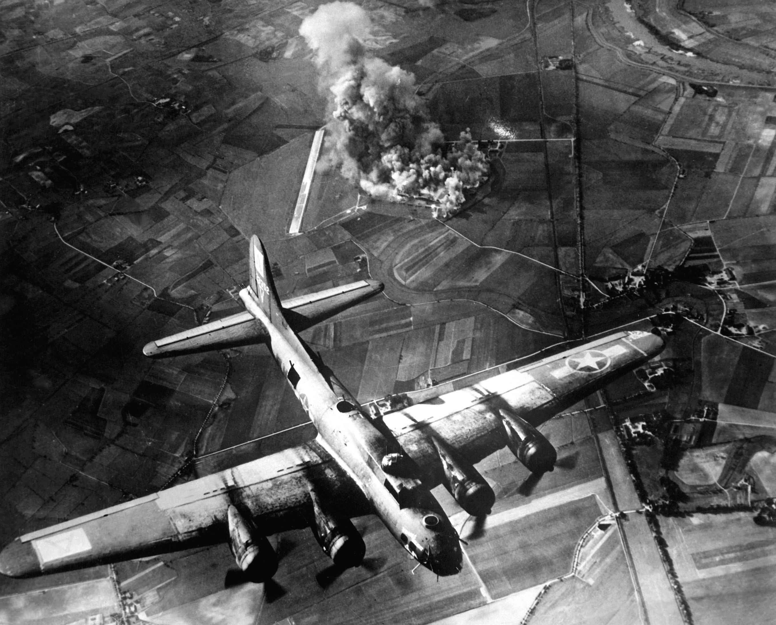 Strategic bombing during WWII.