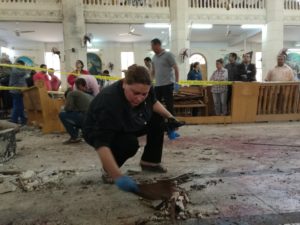 Coptic Church Palm Sunday Bombing April 2017 Cleaning Floor