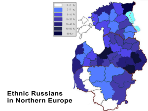 Baltic Ethnic Map Latvia Estonia Lithuania