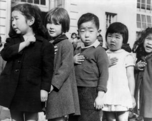 First Graders Pledge Allegiance Japanese Internment World War II Franklin Roosevelt Executive Order