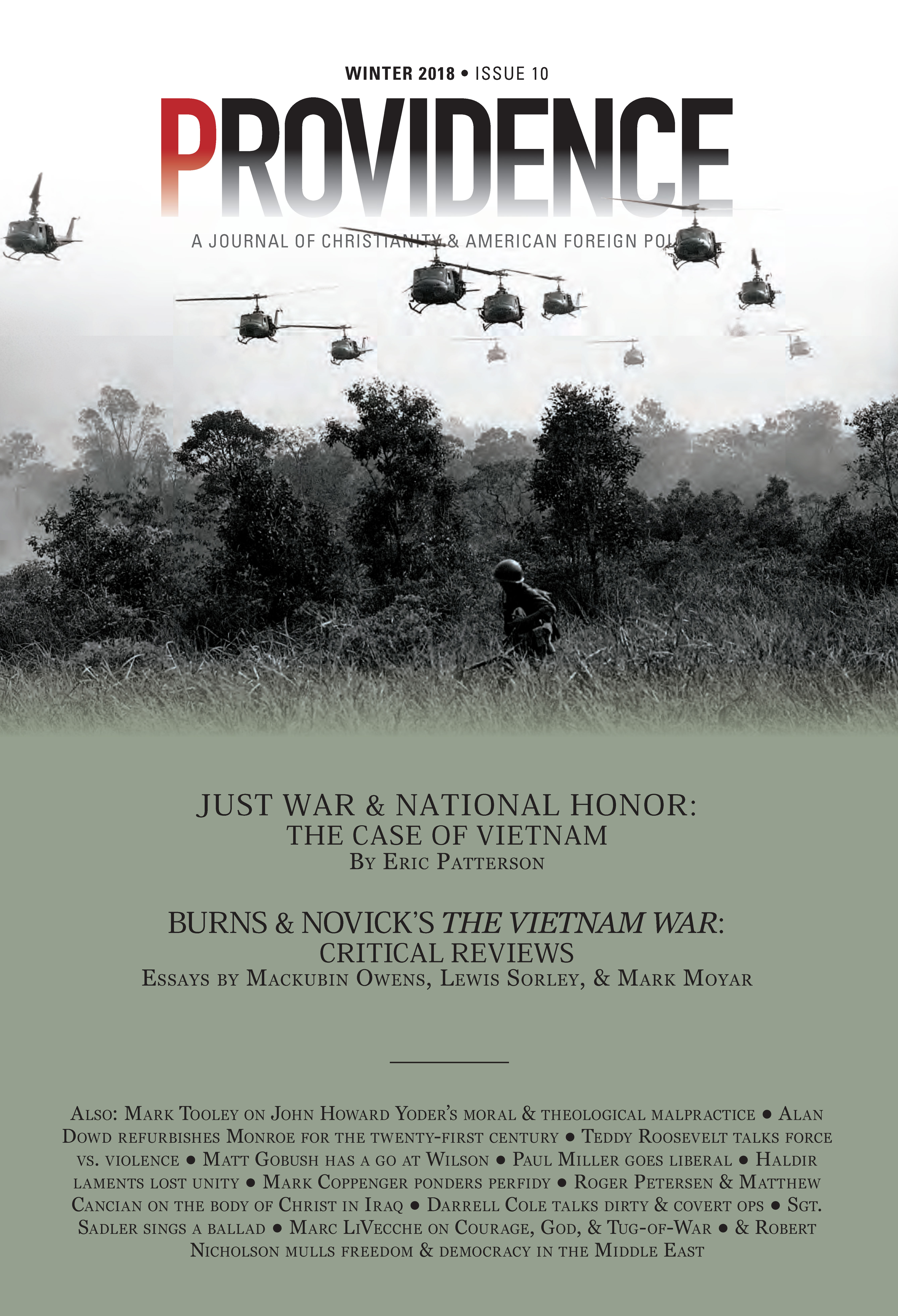 Providence Issue 10 Winter 2018 Cover Vietnam War