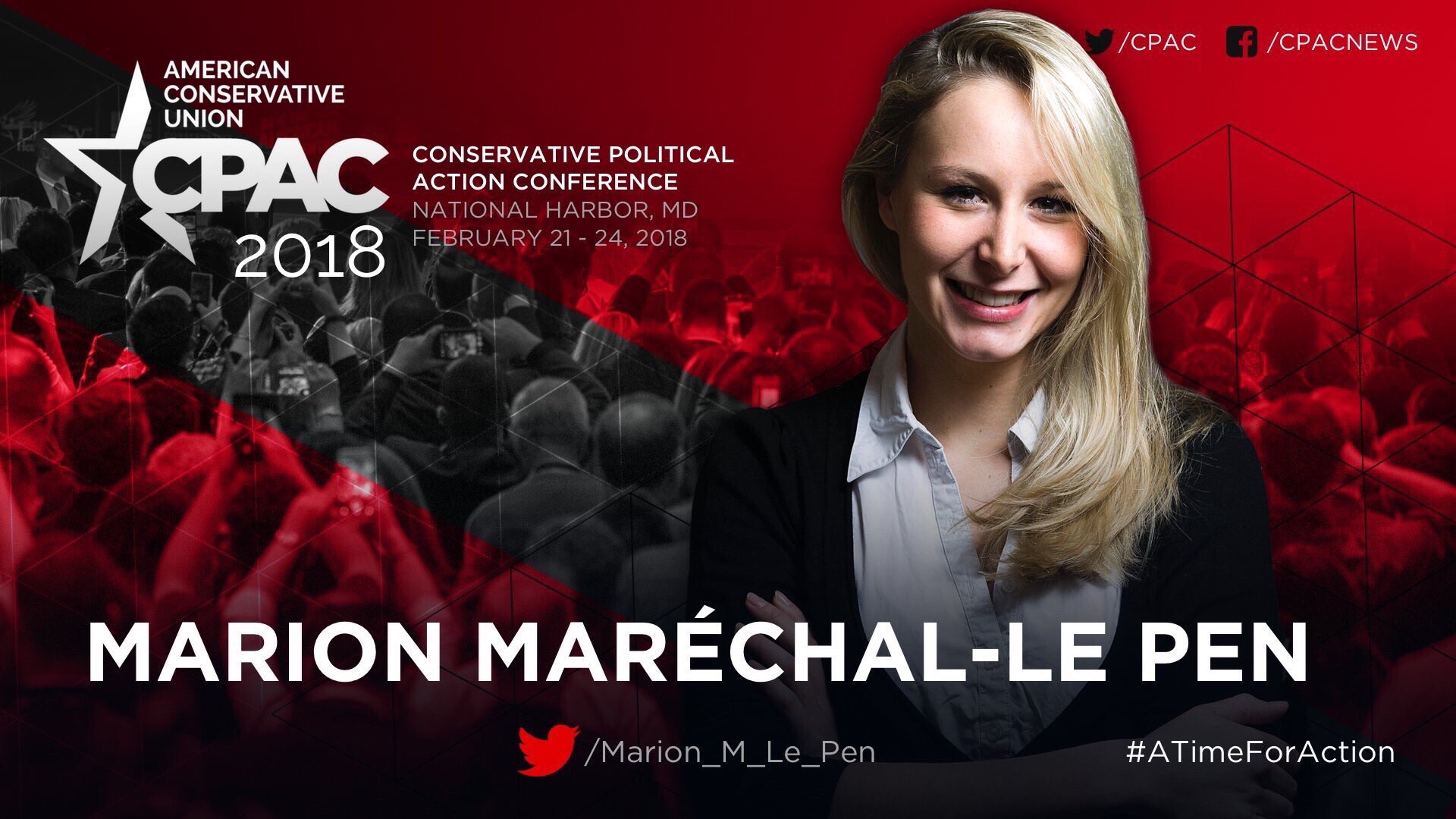 Marion Le Pen, Catholics, Protestants, Conservatives, CPAC